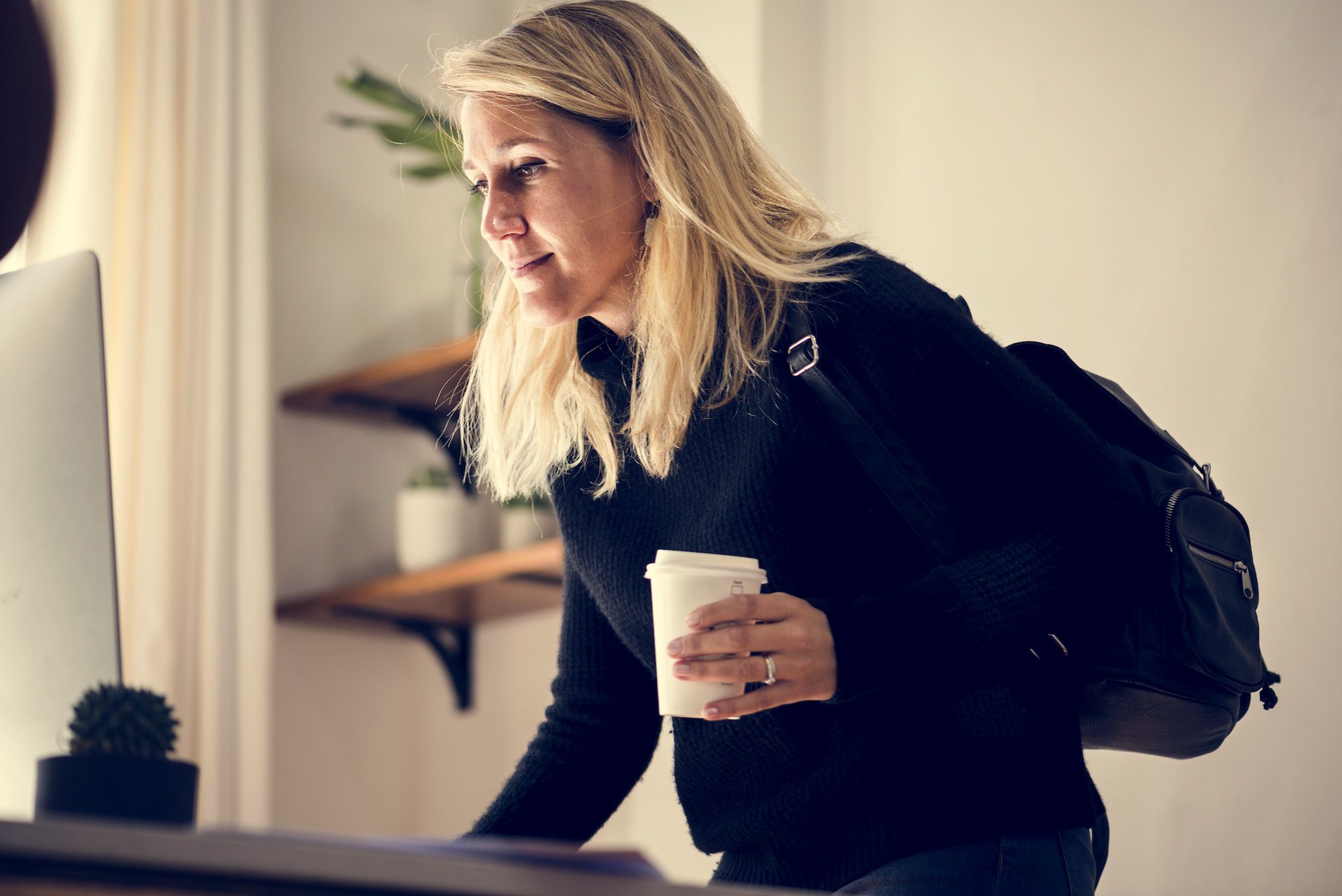 Businesswoman in office