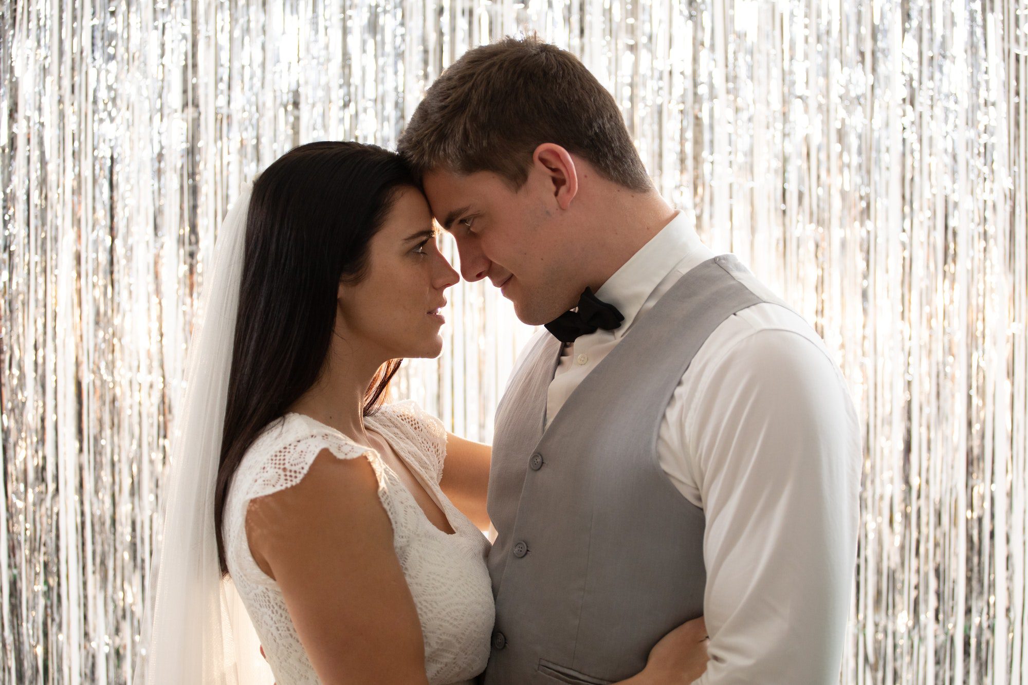 Couple dancing on their wedding day